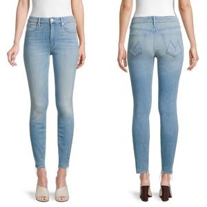 Mother The Looker Frayed High Waist Ankle Jean 27
